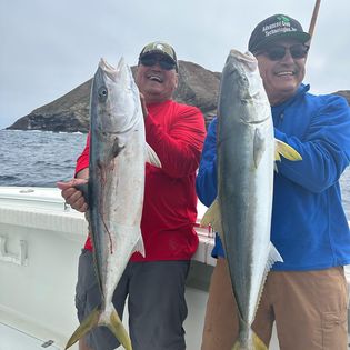 Two people fishing in San Diego