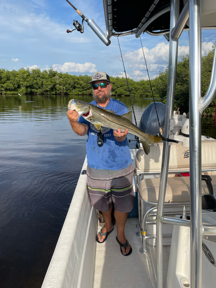 Snook, a 23-inch fish caught in FL
