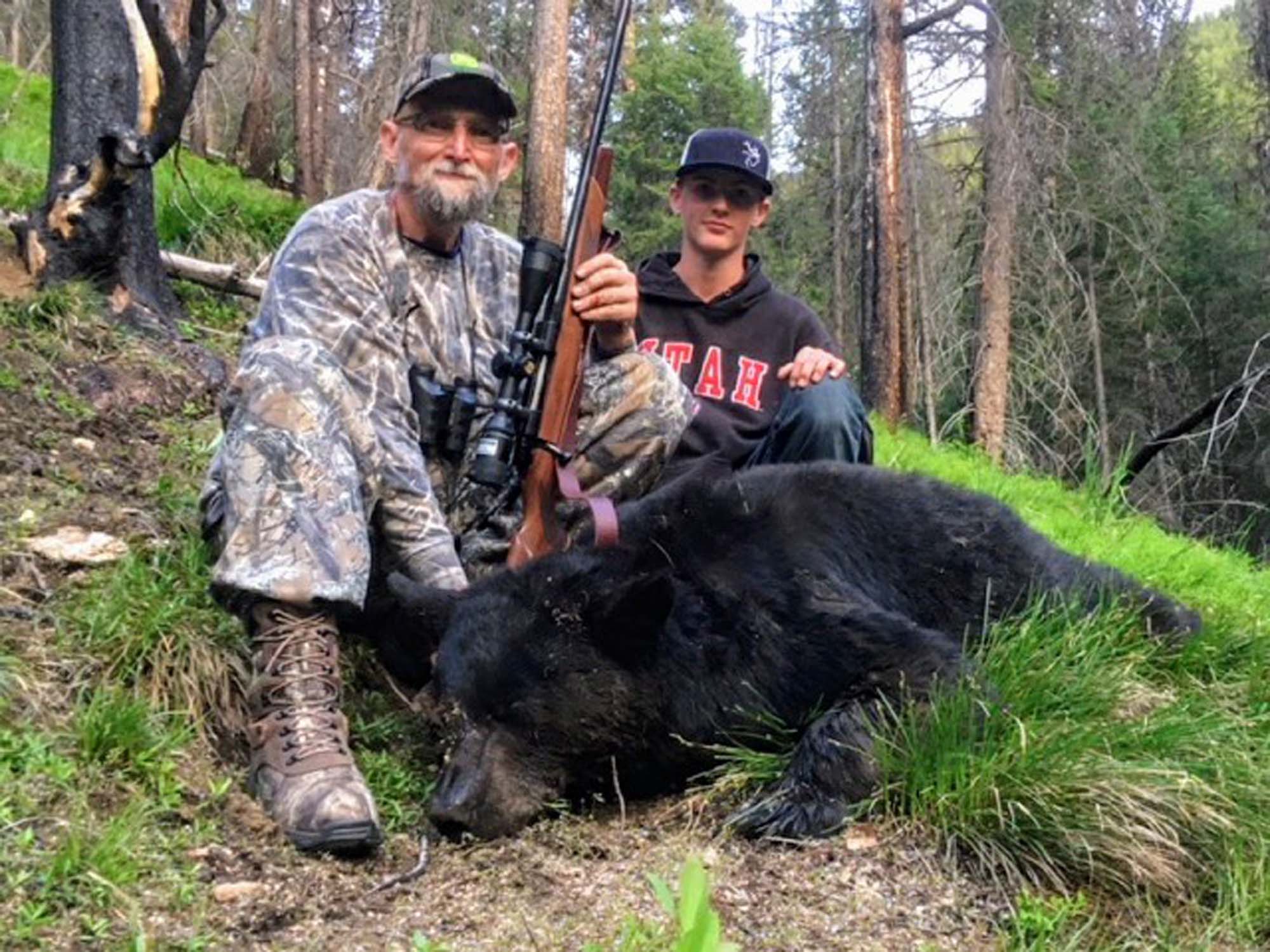 Two people hunting in Idaho