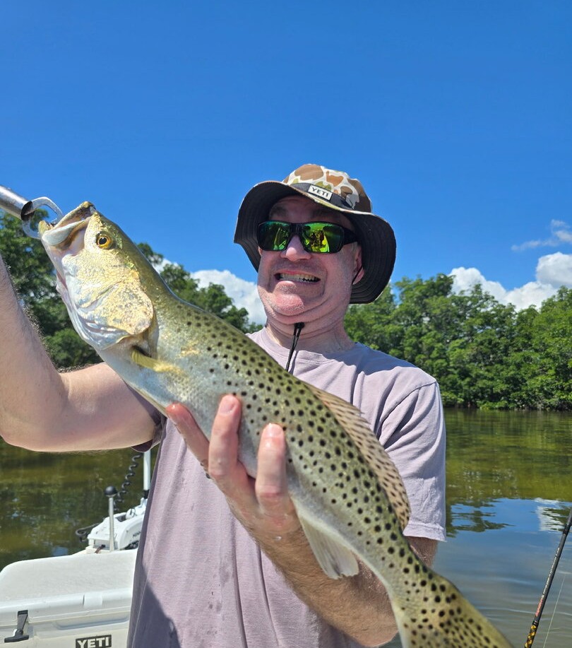 Speckled trout catch from St. Petersburg FL fishing trip