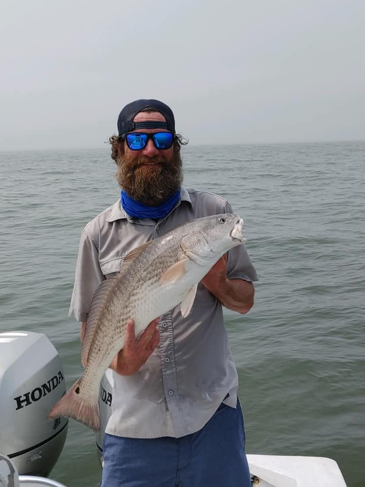 Lone angler fishing in Texas