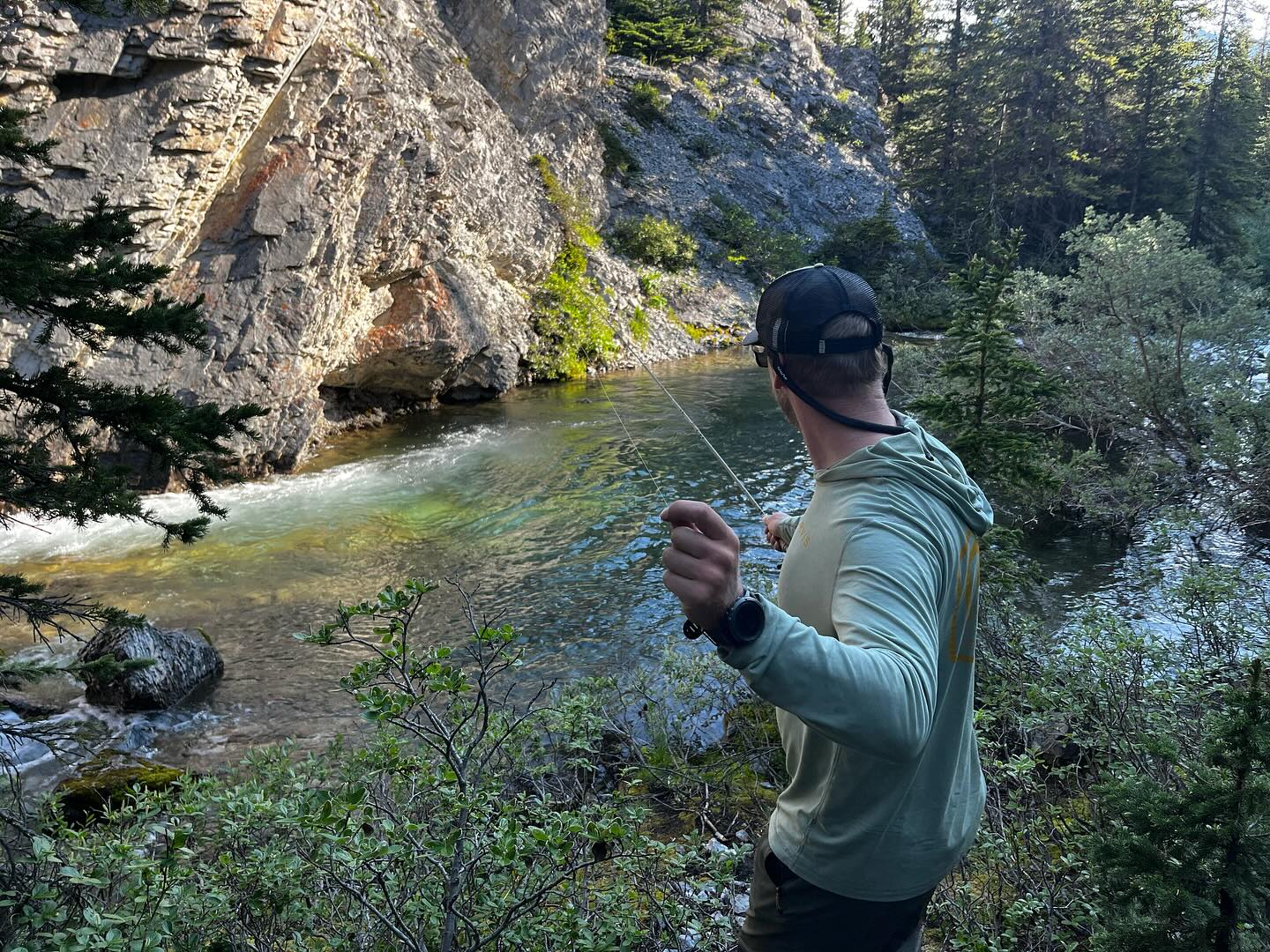 Fishing trip in the great outdoors of Calgary