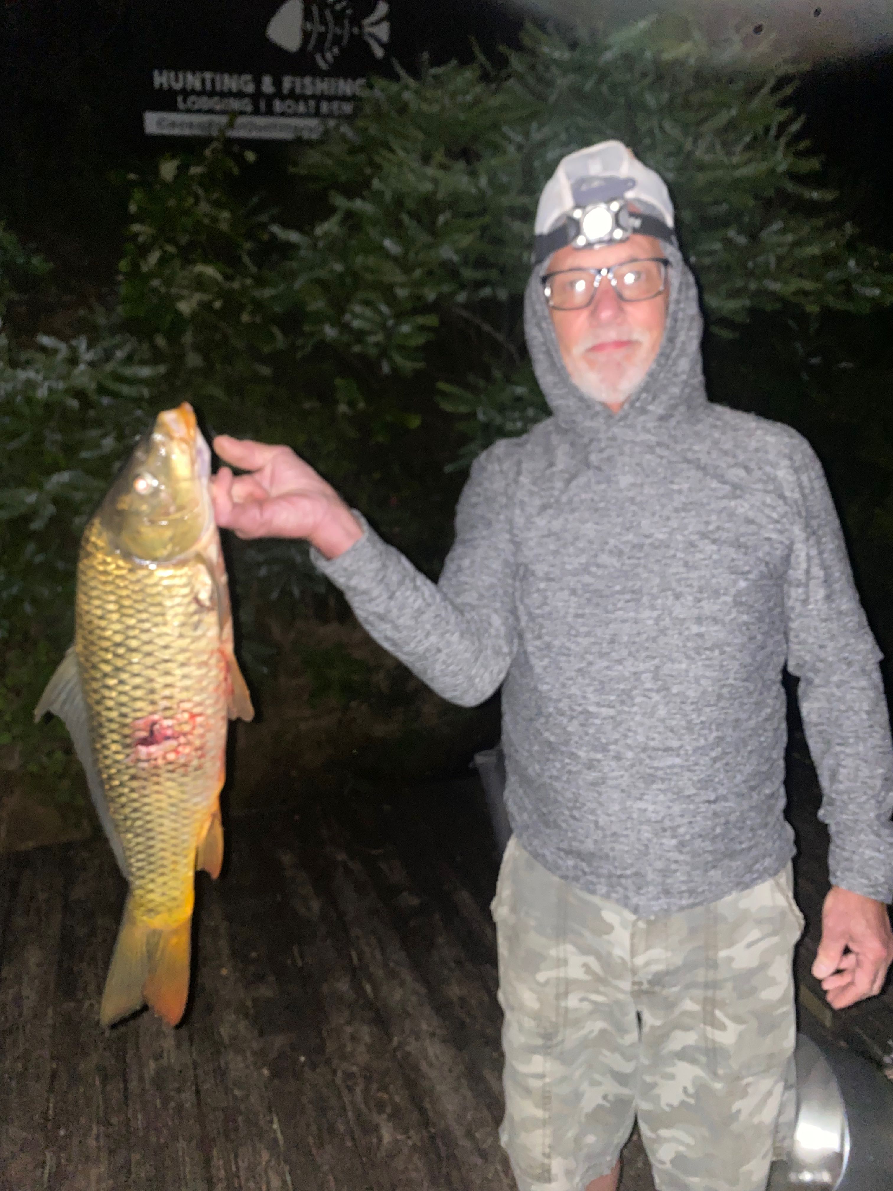 Common carp caught fishing in Cave Spring GA