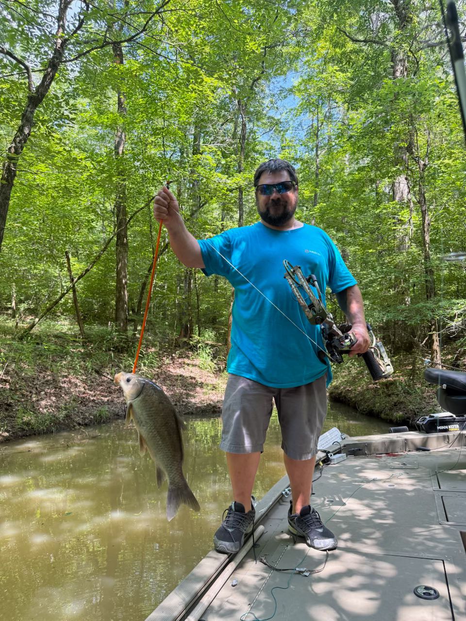 Smallmouth buffalo fish caught while fishing in Cave Spring GA