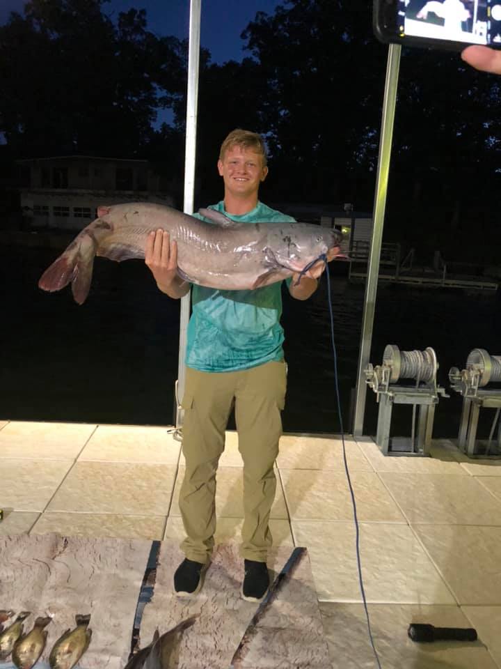 A person fishing in Missouri