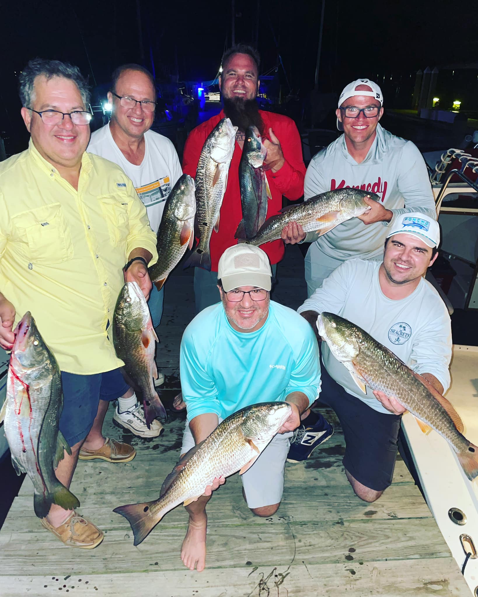 6 redfish caught during fishing trip in New Smyrna Beach