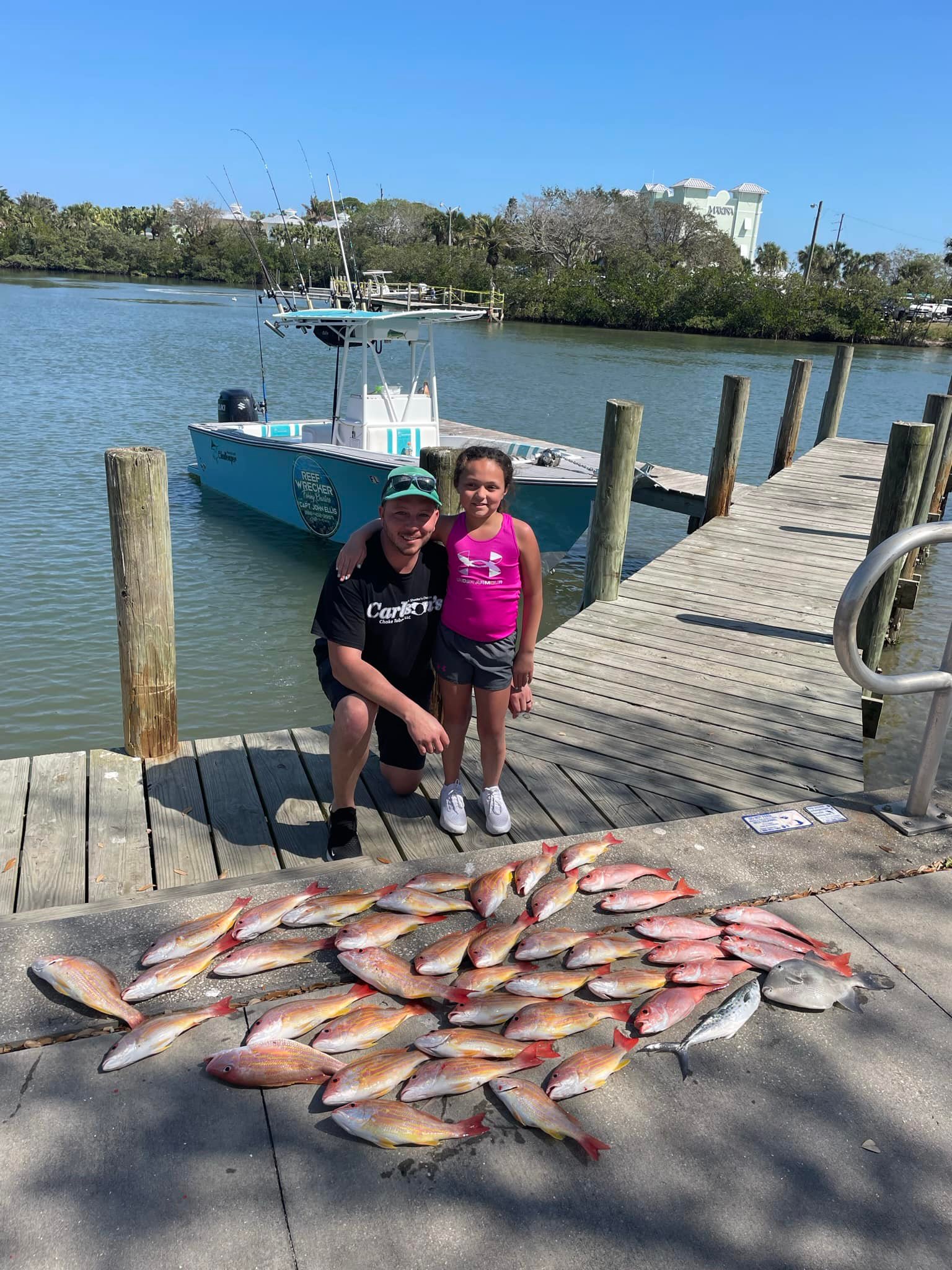 Two people fishing in Florida