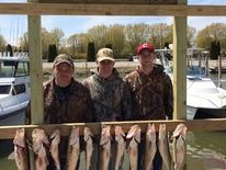 3 people fishing in Oak Harbor