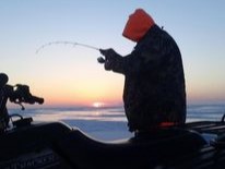 Scenic landscape with fishing in Ohio