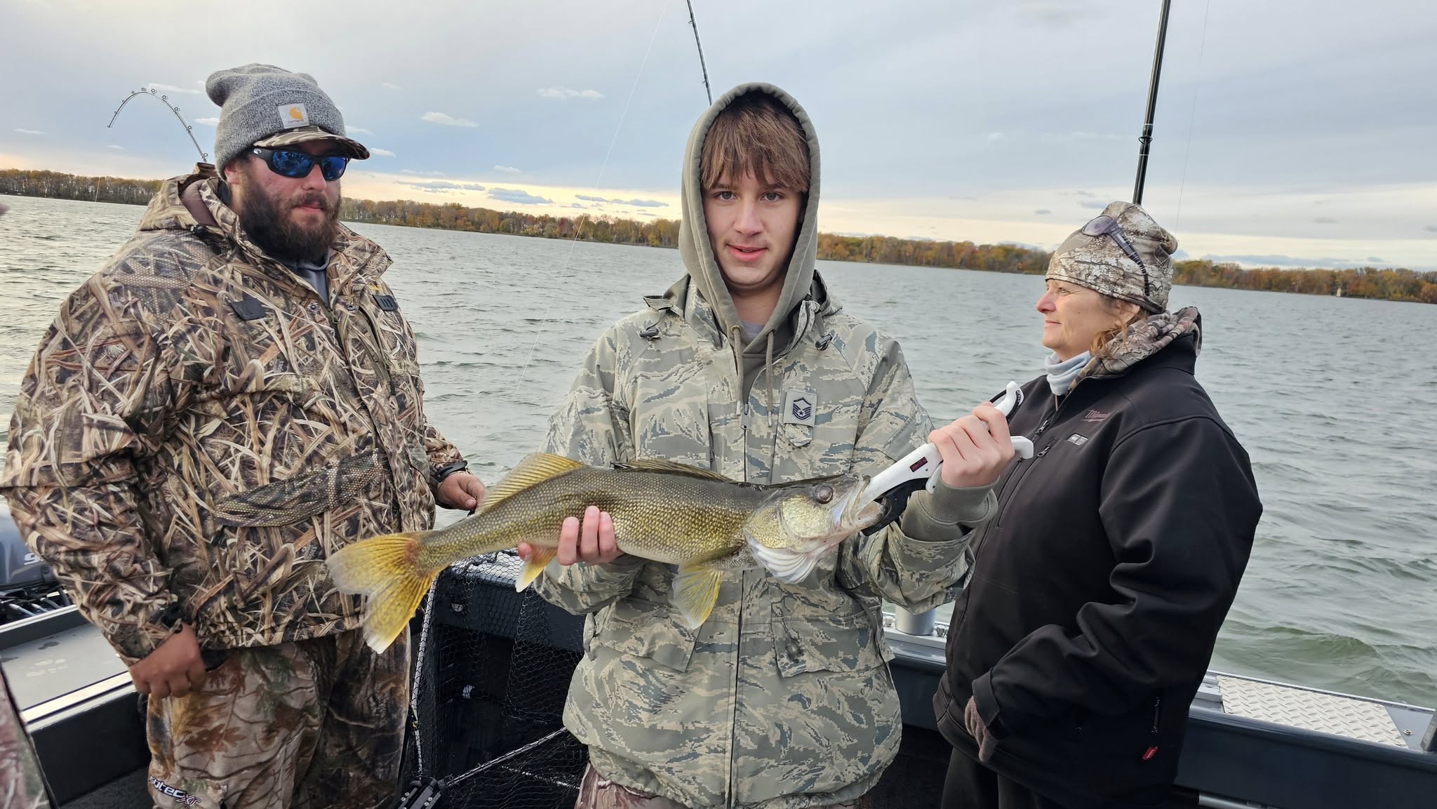 Walleye caught during fishing trip on Lake Erie in Pennsylvania