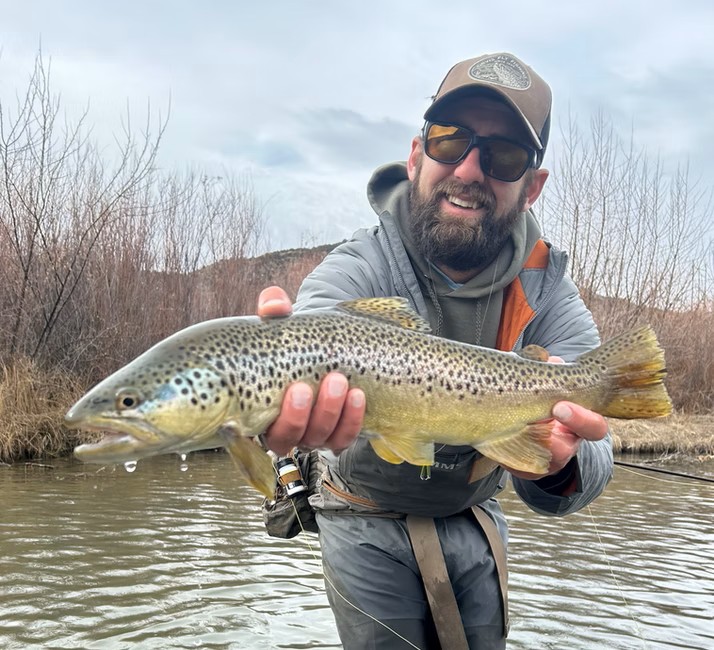 A single sea trout, a 22-inch fish, caught while fishing in New Mexico