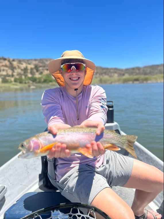 Angler with catch in New Mexico