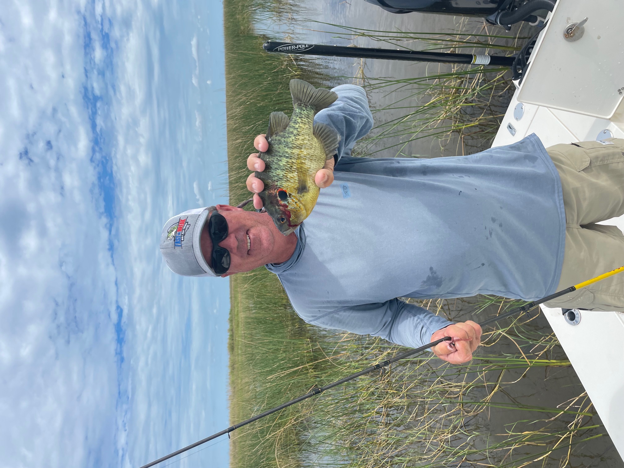 Redear sunfish caught during fishing tour in Palmetto FL