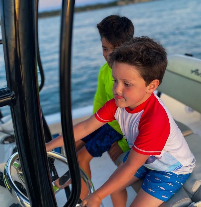Two anglers enjoying a fishing trip in SC