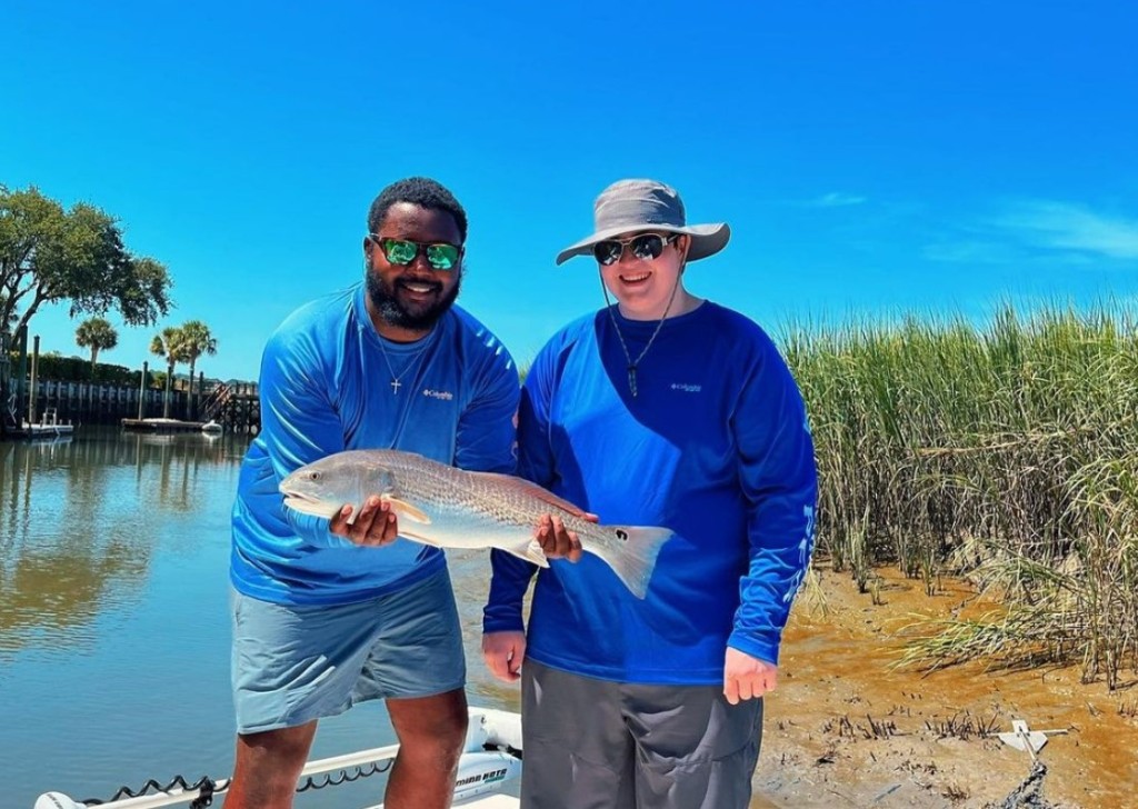 A single redfish caught on Hilton Head Island