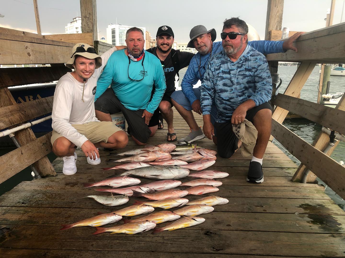 5 people fishing in Sarasota