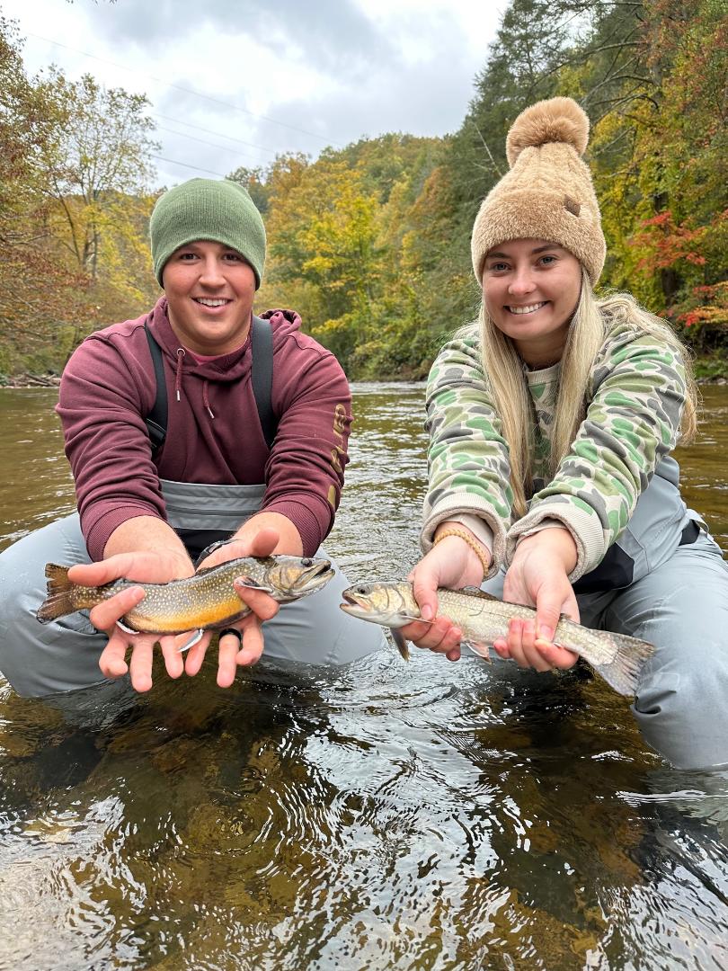 Two anglers fishing in North Carolina