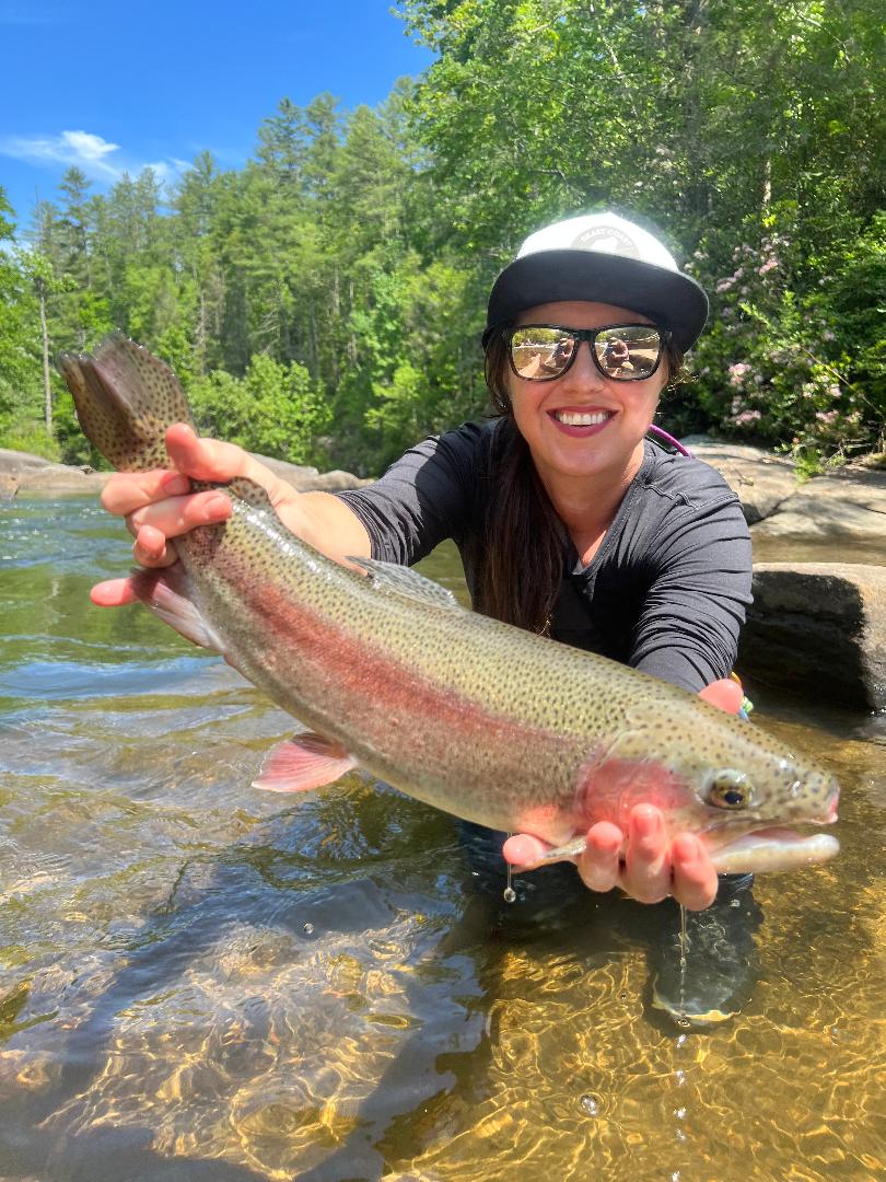 A person fishing in North Carolina