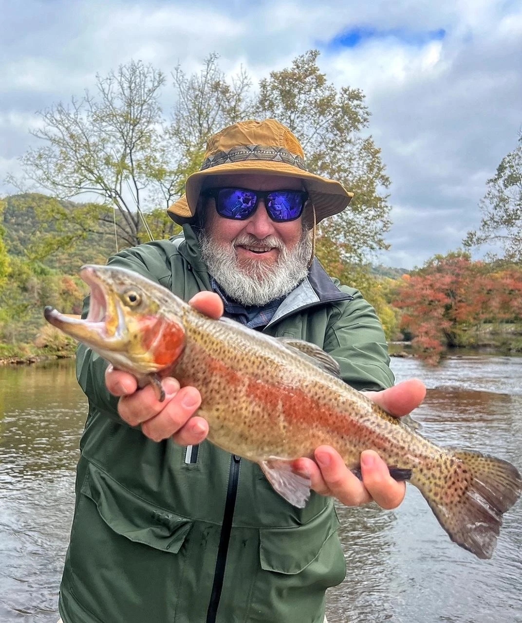 Sockeye salmon caught while fishing in Asheville