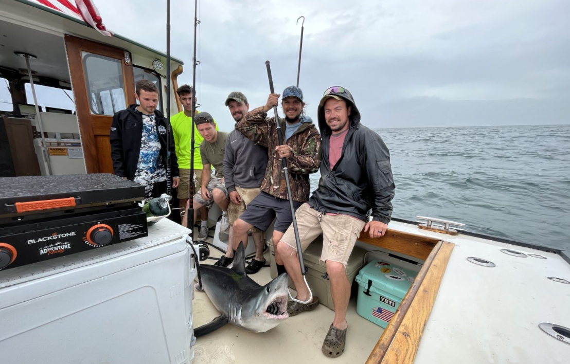 Six people fishing in Gloucester