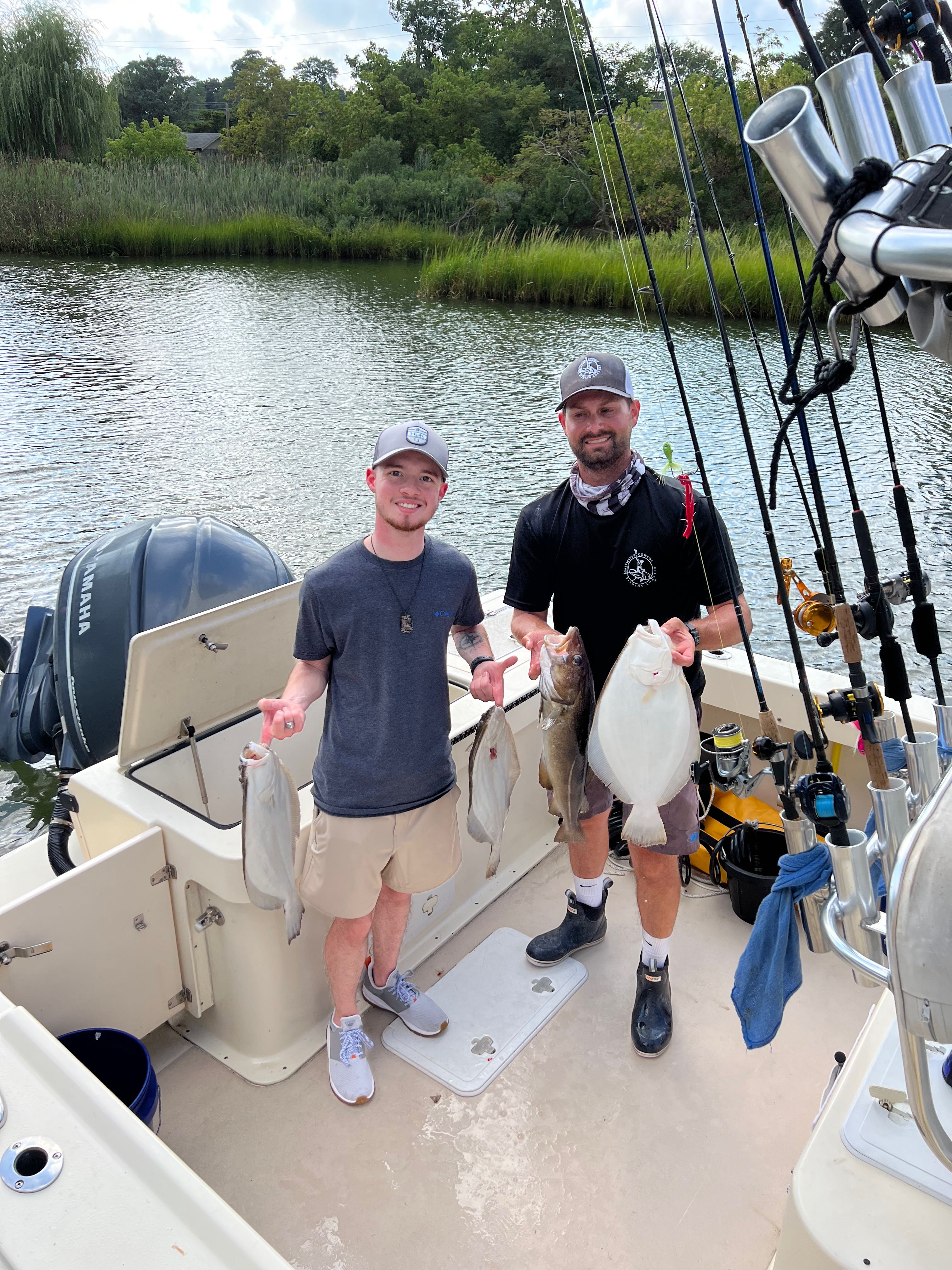 A couple fishing in Southampton