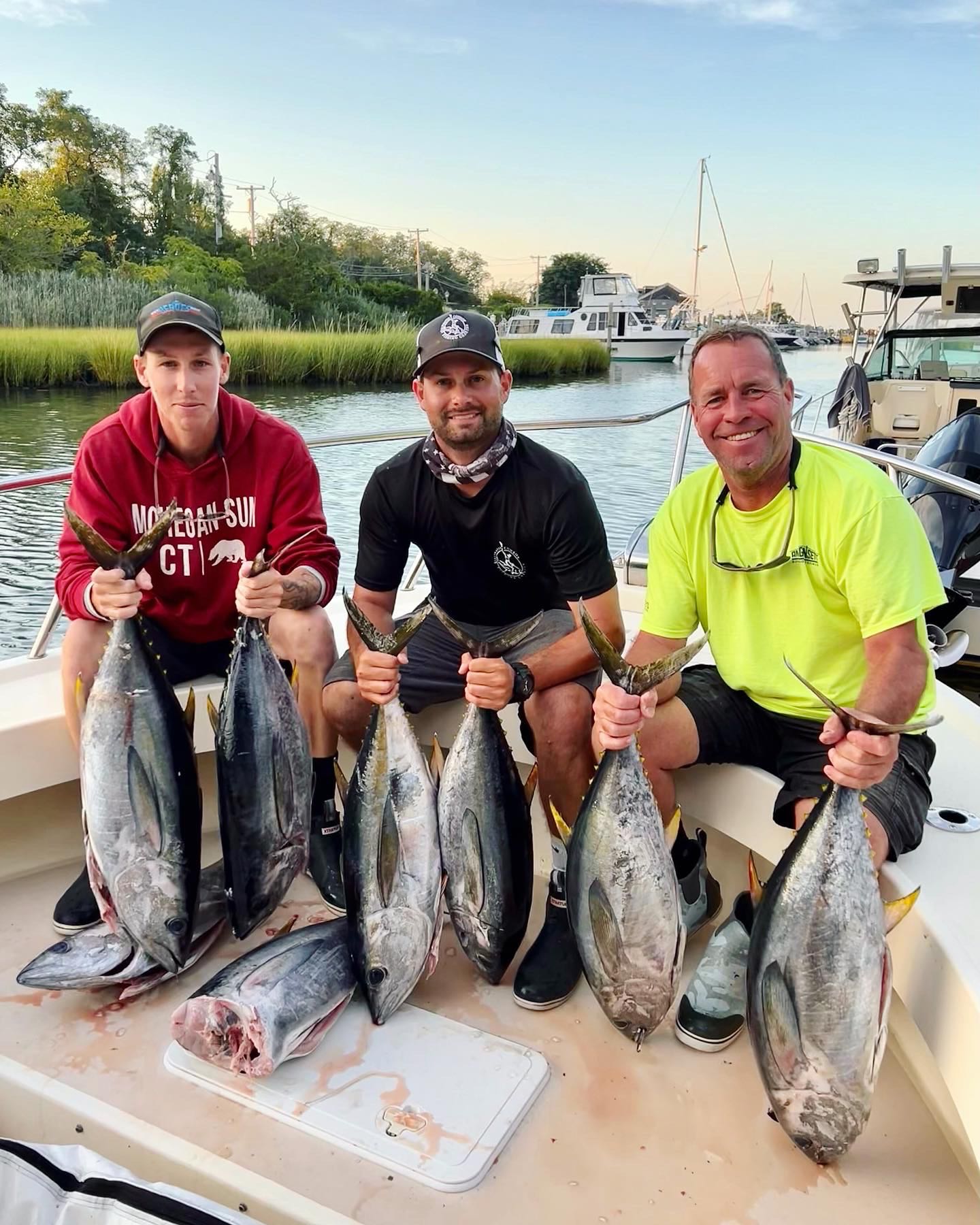 Blackfin Tuna, Atlantic Bonito, and Little Tunny caught while fishing in Southampton