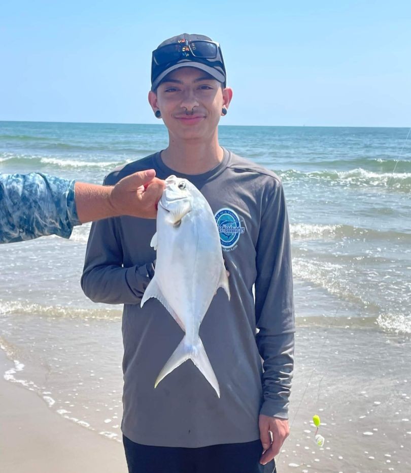 Florida Pompano caught fishing in Port Aransas TX