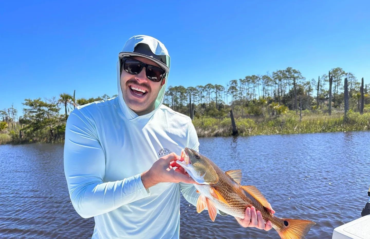Redfish caught while fishing in Jacksonville FL waters