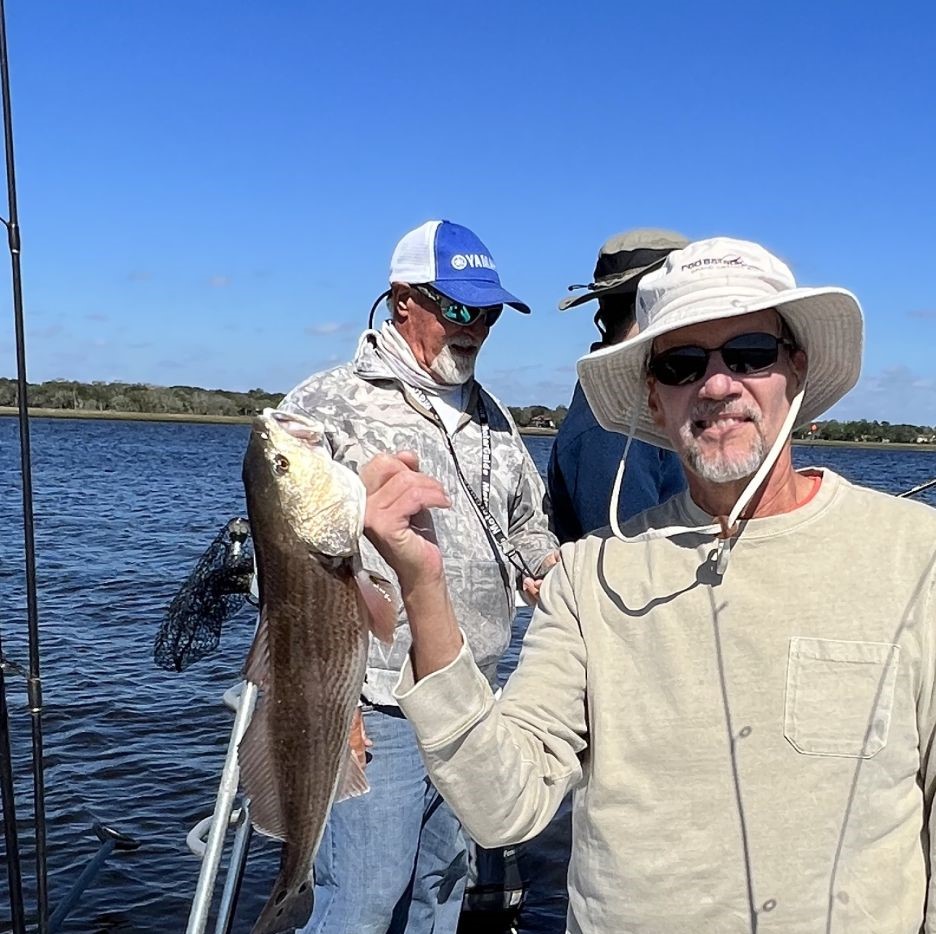 Redfish caught during fishing trip in Jacksonville FL