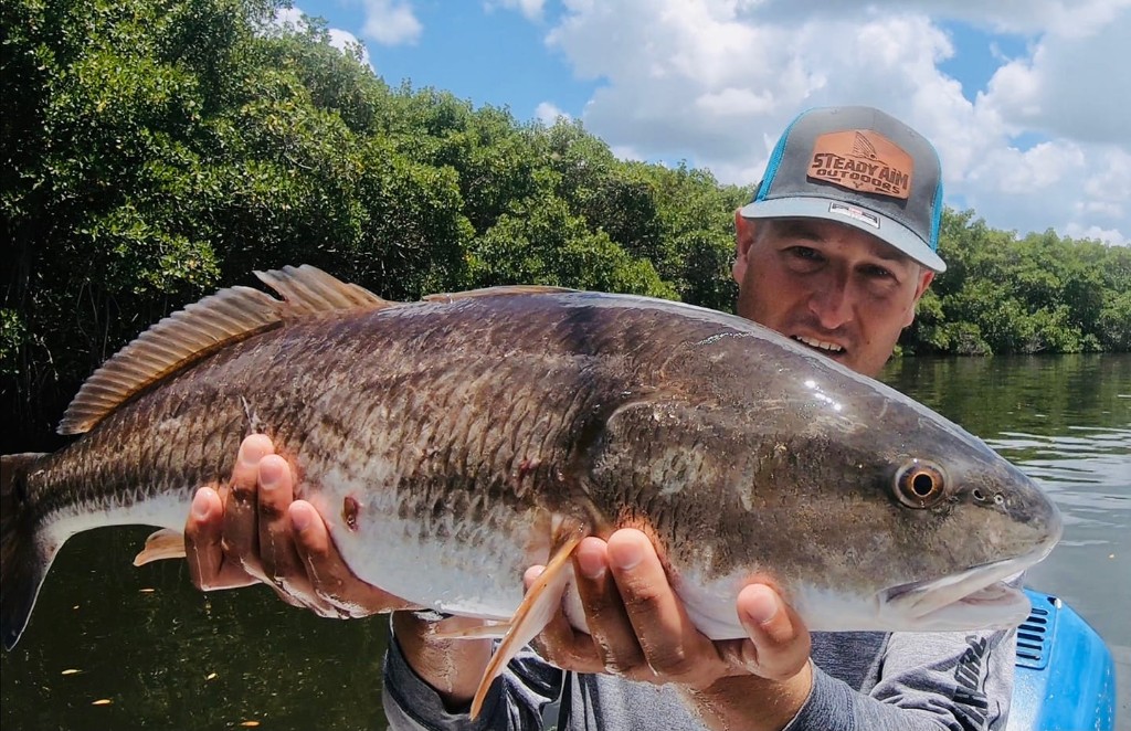 Caught a 27-inch fish while fishing in FL
