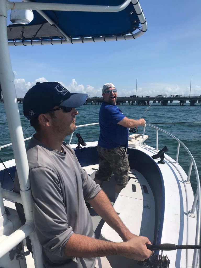 Two people fishing in Lakeland