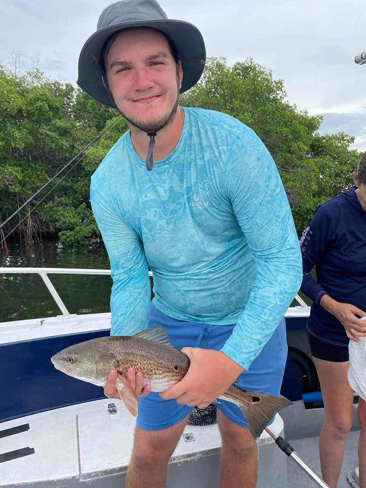 A lone angler fishing in Lakeland