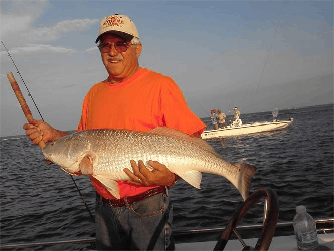 Red Drum Caught! gulf shores fishing trips 2022