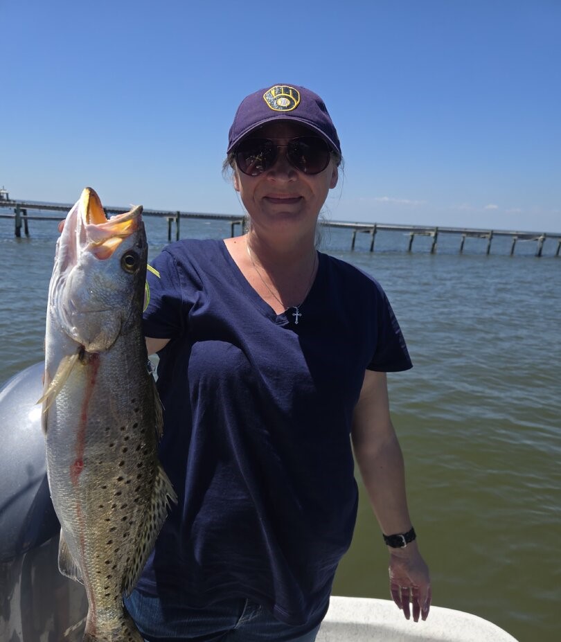 Speckled trout catch from Gulf Shores AL fishing trip