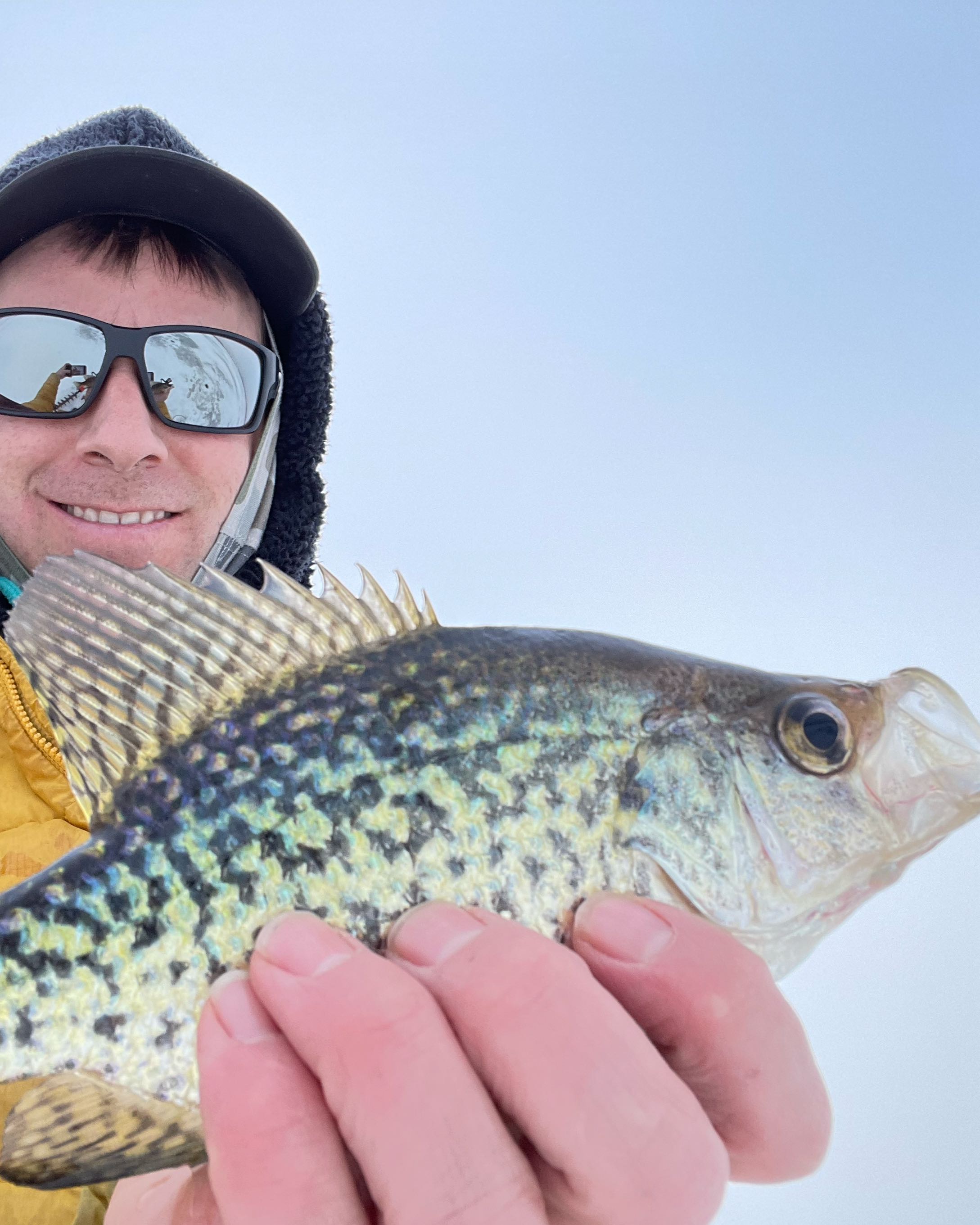 One fisherman reeling in a great catch in North Dakota
