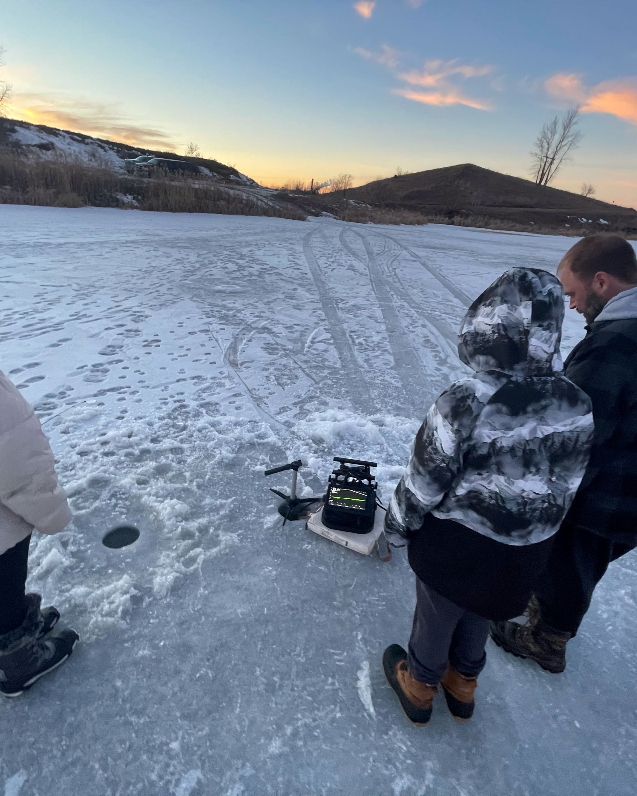 Person fishing in ND