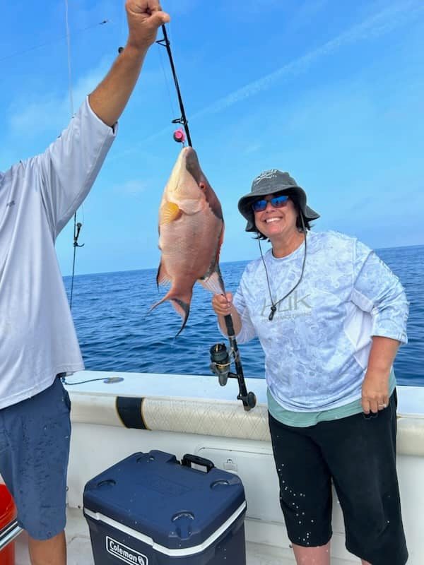 Fisherman with a catch in Tierra Verde