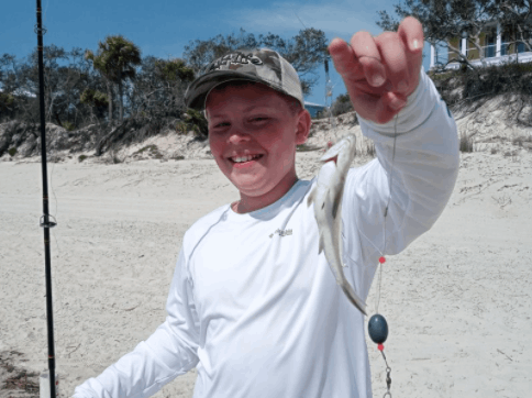 Angler enjoying fishing trip in GA