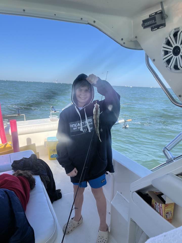 One angler fishing in Port Clinton