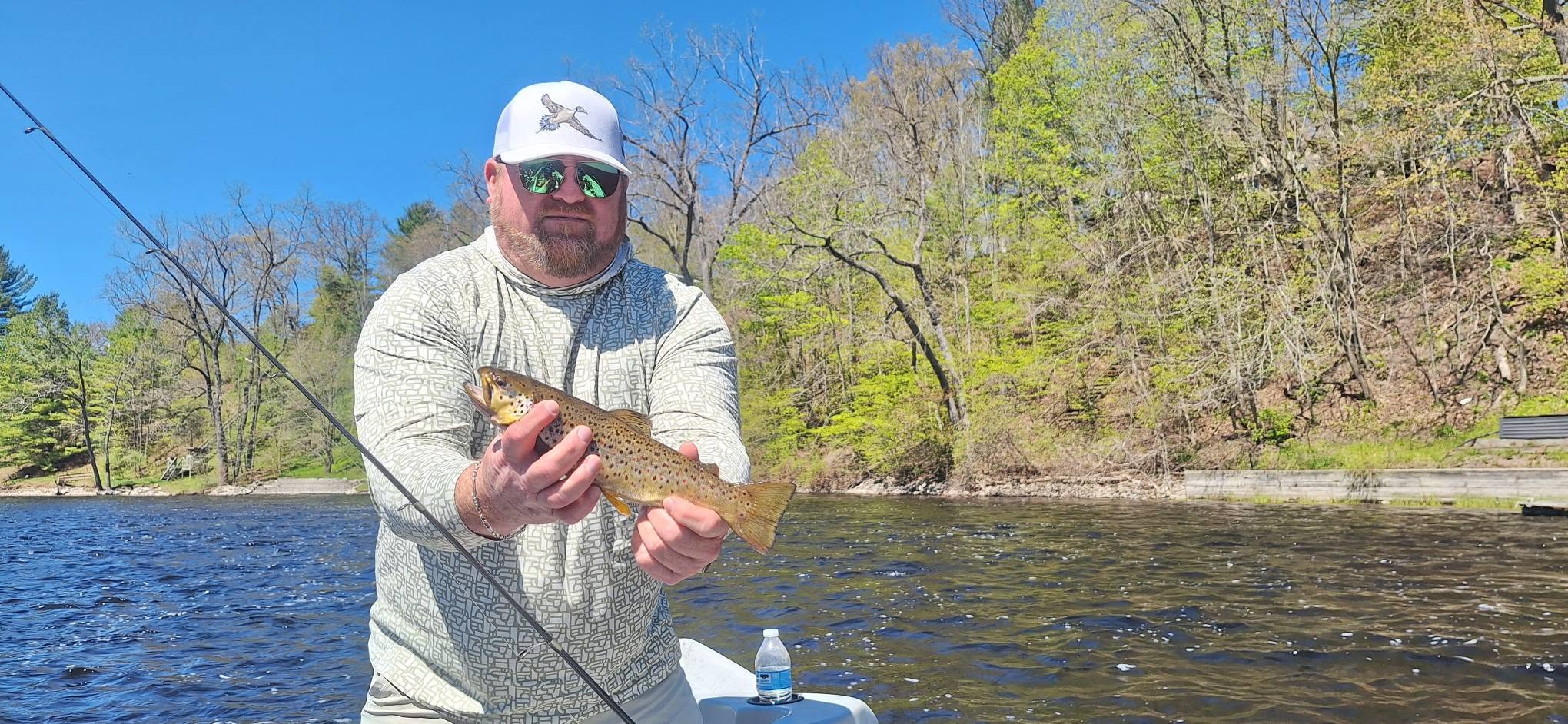 Brown trout caught while fishing in Alma MI