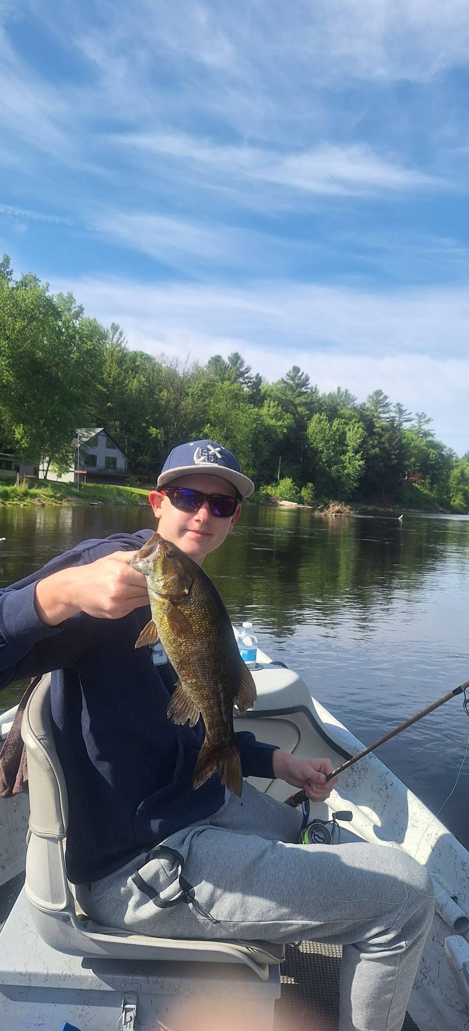 Smallmouth bass caught while fishing in Alma MI