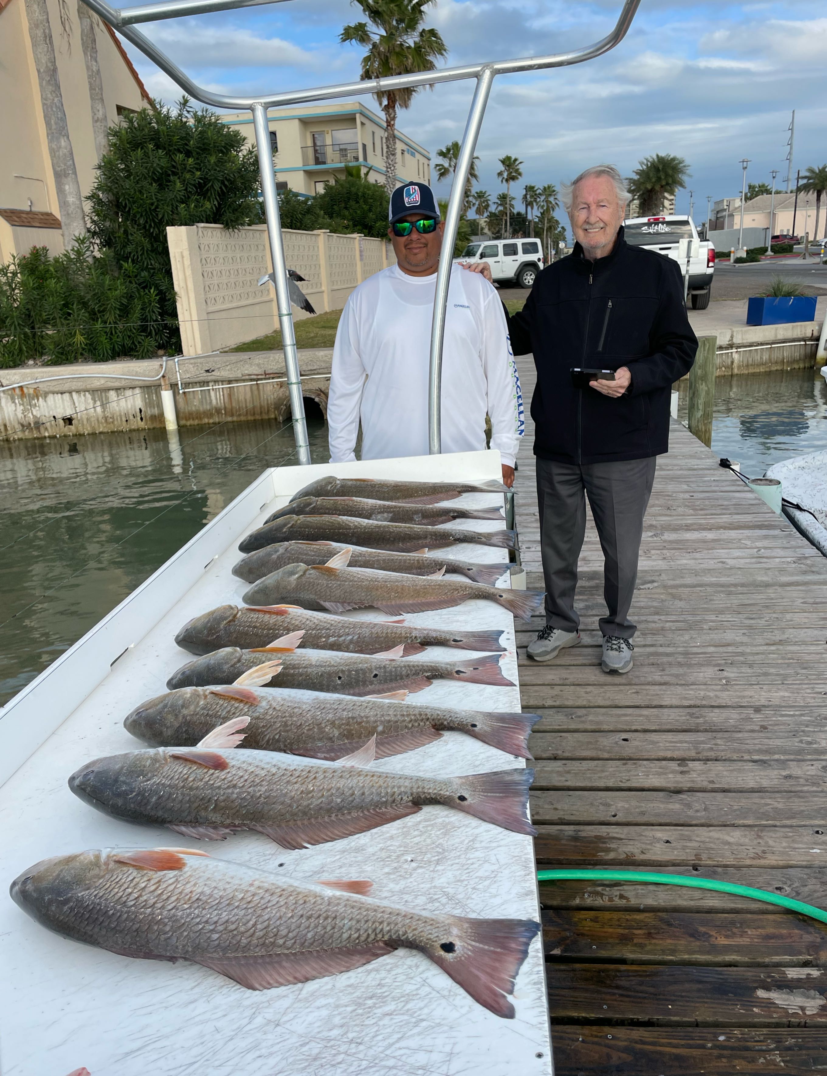Two redfish caught at South Padre Island