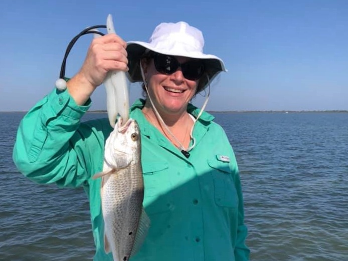 Redfish caught by angler at South Padre Island