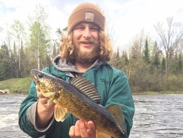 Angler enjoying a great fishing trip in WI