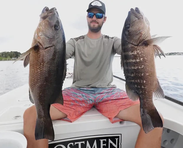 Two big fish caught while fishing on Merritt Island