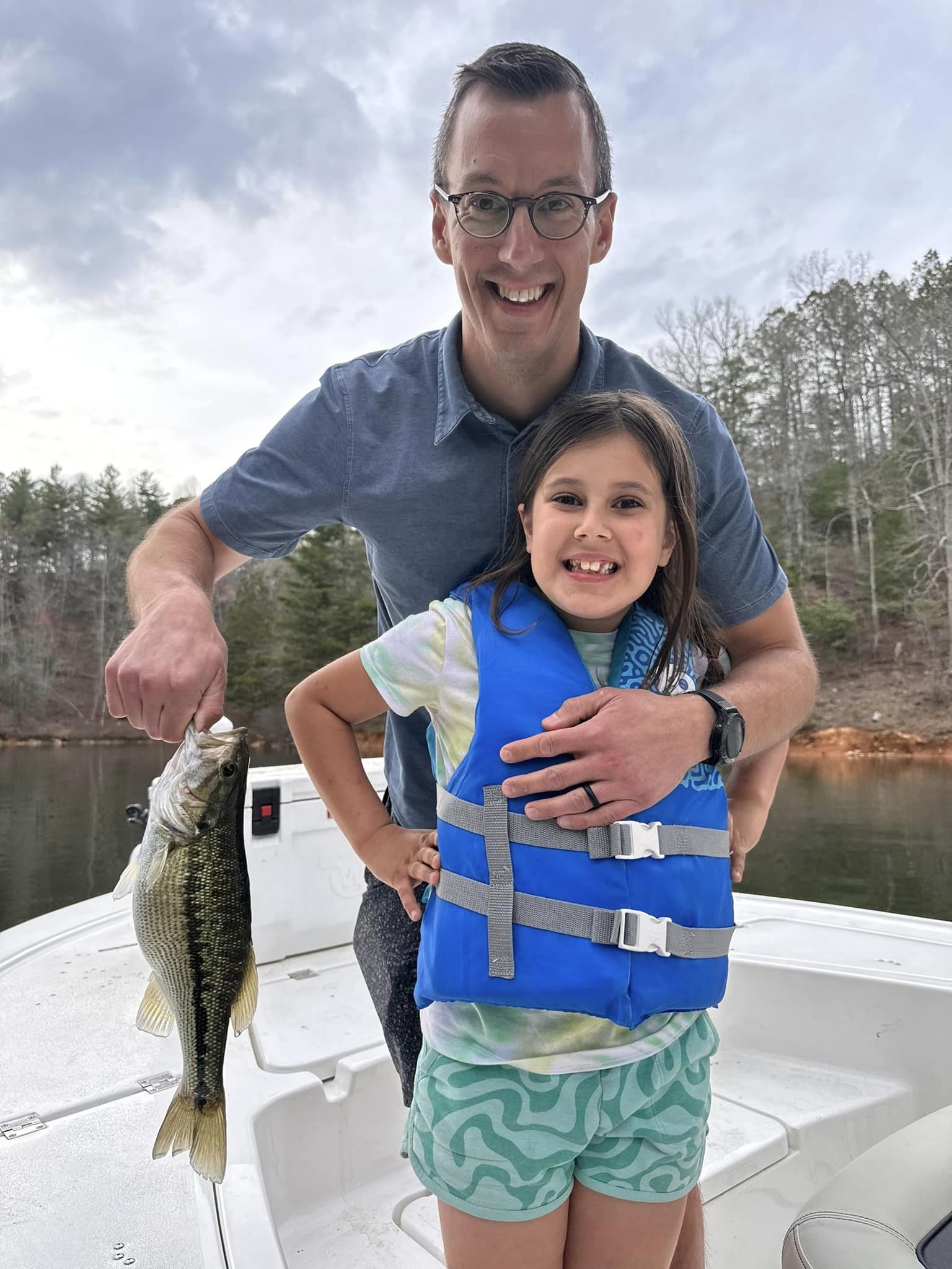 Two people fishing in Georgia