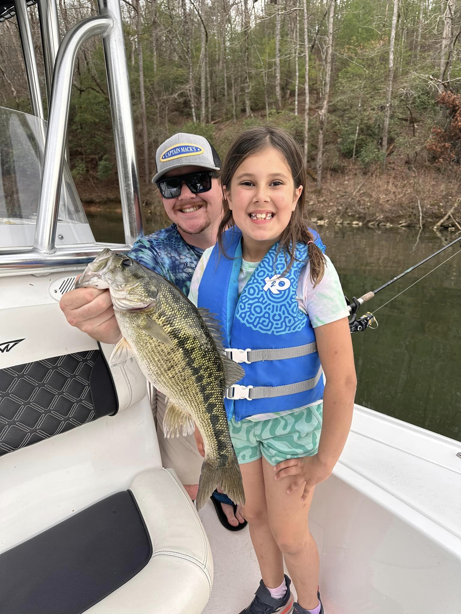 Guadalupe Bass caught while fishing in GA