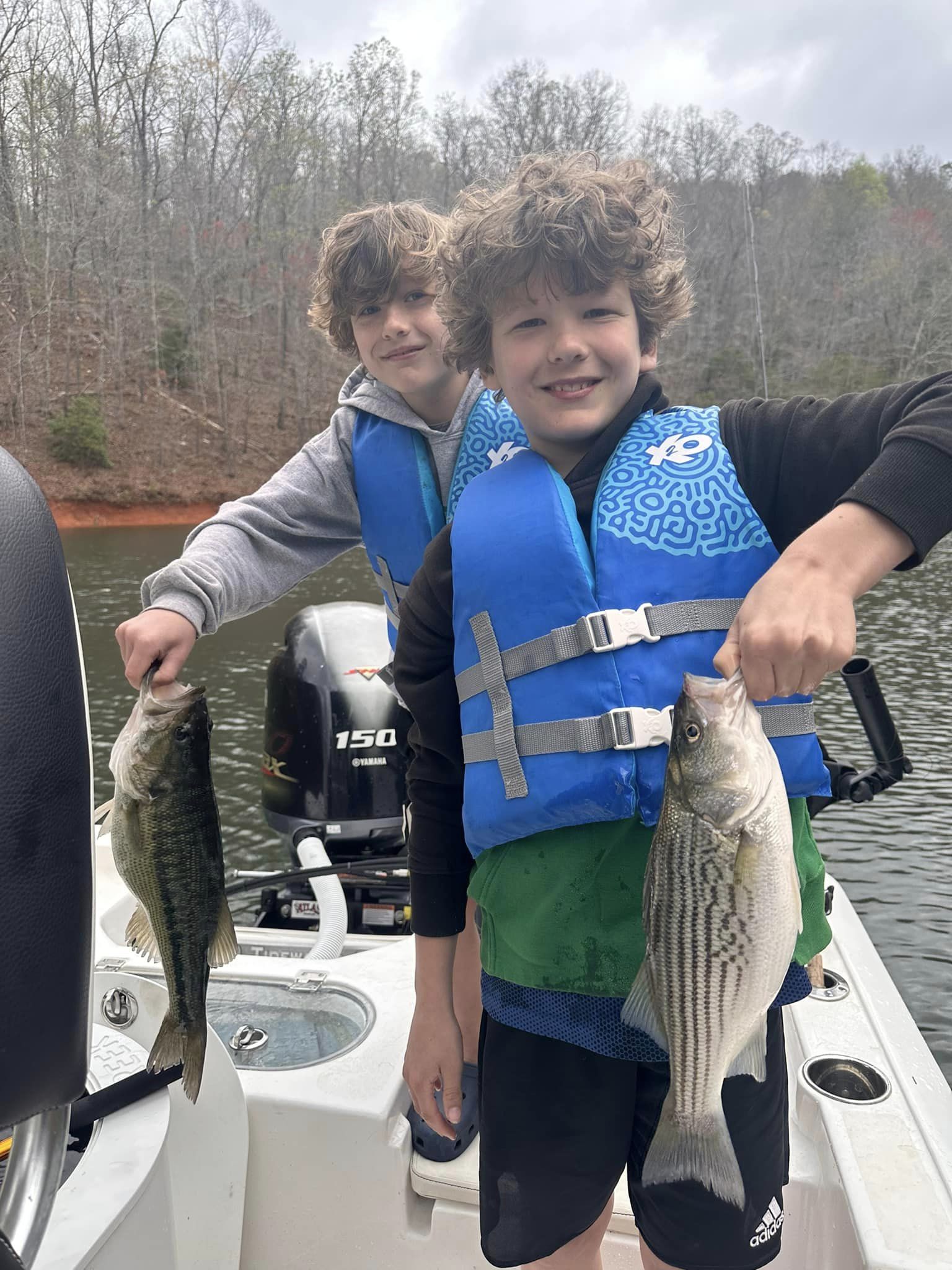 Striped bass fishing in Georgia