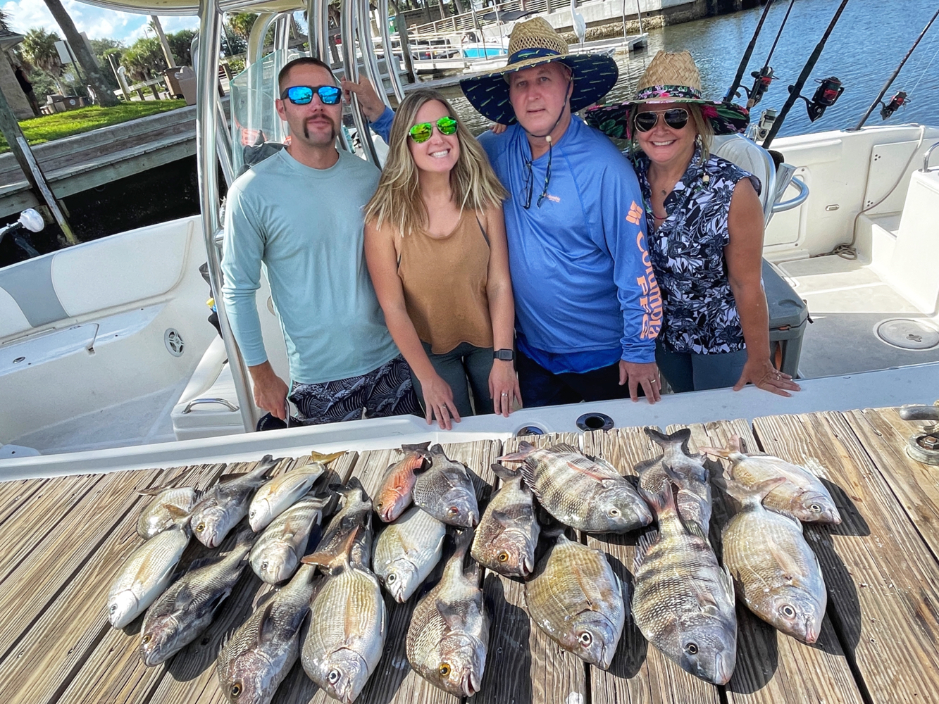 4 sheepshead fish caught in FL