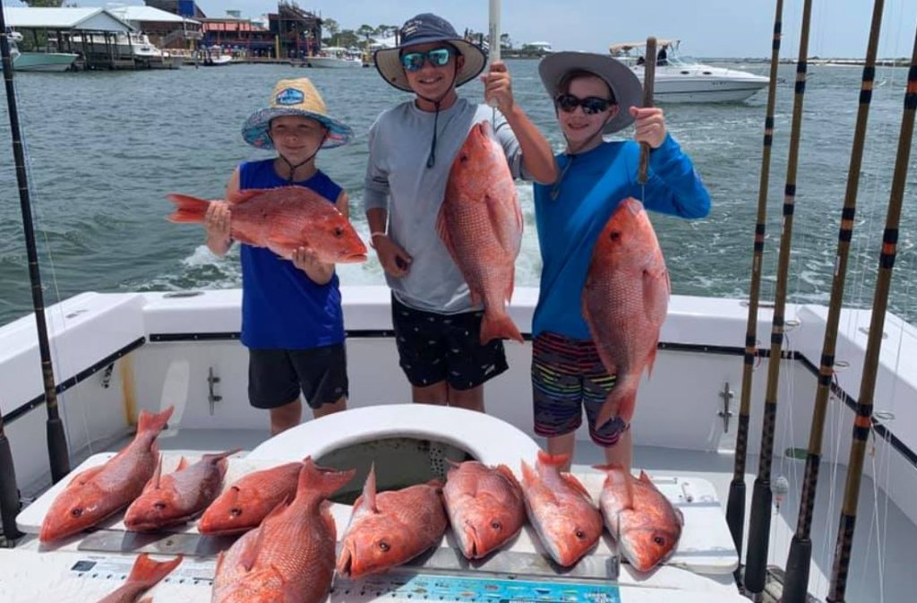Six big fish caught at Orange Beach